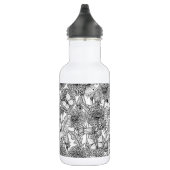 Dandelion-weide in zwart-wit waterfles (Rechts)