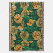 Dandelion-weide op donkergroen deken (Voorkant Verticaal)