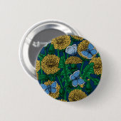 Dandelion-weide Ronde Button 5,7 Cm (Voorkant /achterkant)