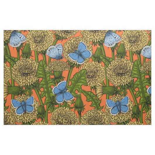 Dandelion-weide Stof (Fat Quarter)