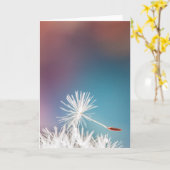 Dandelion Wenskaart Kaart (Gele Bloem)