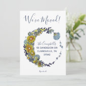 Dandelion wenst het grote nieuwe adres aankondiging (Staand voorkant)