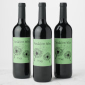 Dandelion Wis Design Vin Étiquette (Bouteilles)