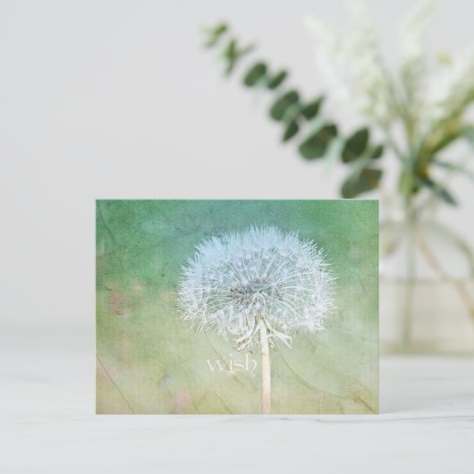 Dandelion Wish Dreamweaver Design Briefkaart (Staand voorkant)