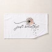 Dandelion Wish Yoga méditation Ensemble de serviet (Serviette à main)