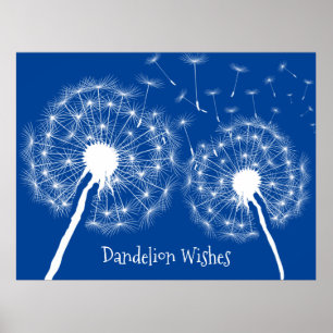 Dandelion Wishes design Poster
