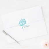 Dandelion Wishes Wedding Favor Stickers (Envelop)