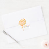 Dandelion Wishes Wedding Favor Stickers (Envelop)
