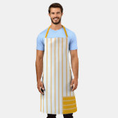 Dandelion Yellow Striped All-Over Print Schort (Gedragen)