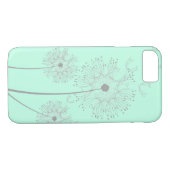 Dandelion zuivere moderne bloemkunst Case-Mate iPhone case (Achterkant (Horizontaal))
