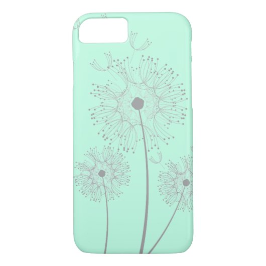 Dandelion zuivere moderne bloemkunst Case-Mate iPhone case (Achterkant)