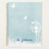 Dandelionen, vlinders en blauwe hemden planner (Voorkant)
