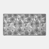 Dandelionen, zwart-wit bureaumat (Voorkant)