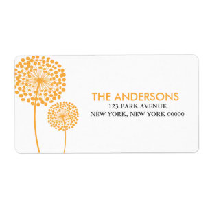 Dandelions Adresetiketten Etiket
