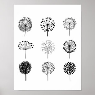 Dandelions Art Print Poster