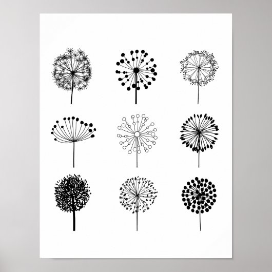 Dandelions Art Print Poster (Voorkant)