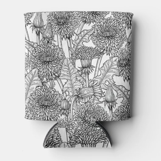 Dandelions, black and white blikjeskoeler (Voorkant)