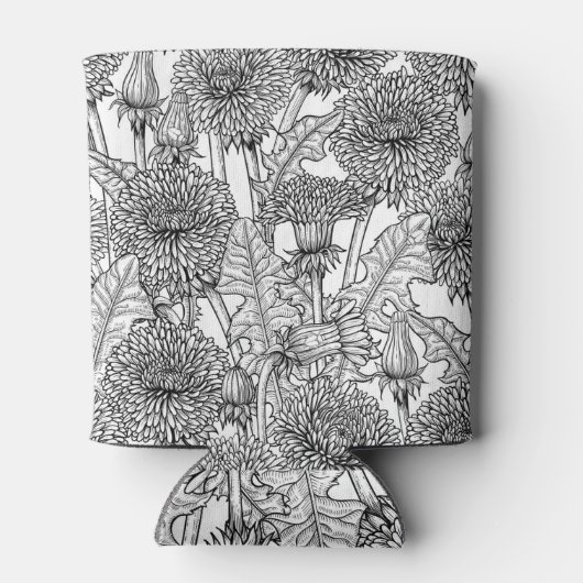 Dandelions, black and white blikjeskoeler (Achterkant)