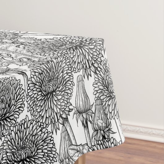 Dandelions, black and white tafelkleed (Voorbeeld)