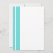 Dandelions Blue Modern Birthday Invitation Kaart (Achterkant)