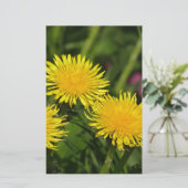 Dandelions Briefpapier (Staand voorkant)