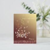 Dandelions de chute magique Mariage carte RSVP (Debout devant)