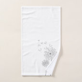 Dandelions Délicats Qui Vent (Serviette à main)