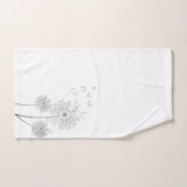 Dandelions Délicats Qui Vent (Serviette à main)