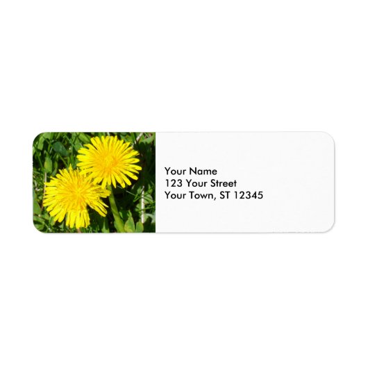 Dandelions Etiket (Voorkant)