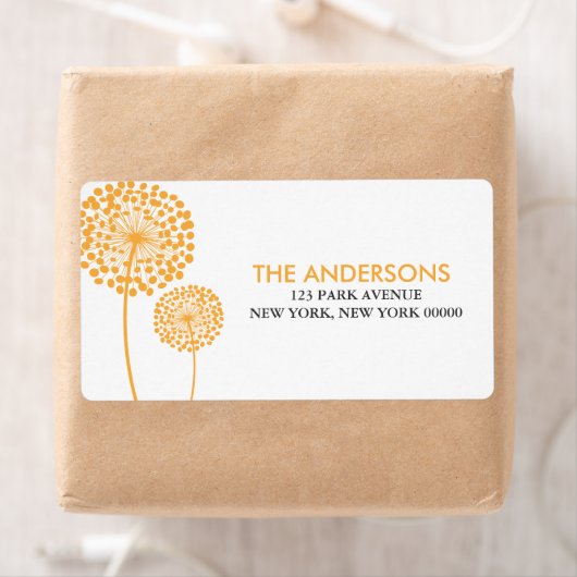 Dandelions Étiquettes de adresse (En situation)