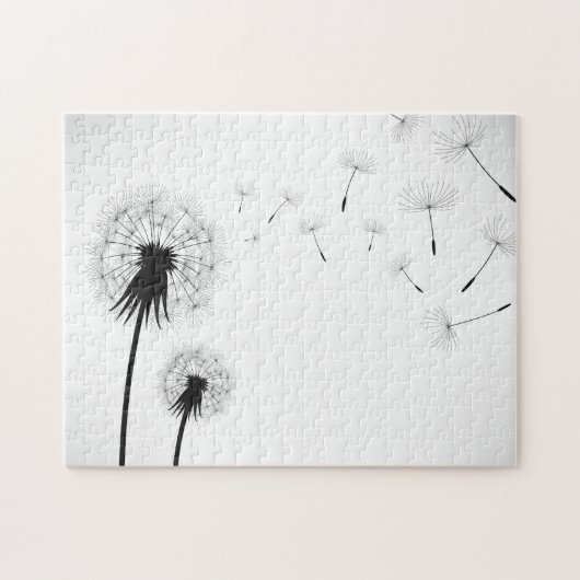 Dandelions in Silhouette Legpuzzel (Horizontaal)