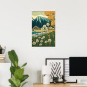 Dandelions Japanse kunst Poster (Thuiskantoor)