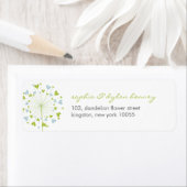 Dandelions Love Cute Summer Weddenschappen Adreset Etiket (Insitu)