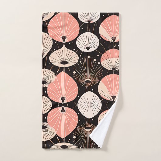 Dandelions -Mi-siècle- Design moderne rétro (Serviette à main)