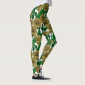 Dandelions op wit leggings (Rechts)