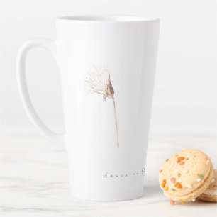 Dandelions secs encre dessin latte mug