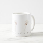 Dandelions secs encre dessin tasse de café (Devant droit)
