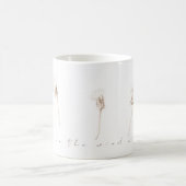 Dandelions secs encre dessin tasse de café (Centre)
