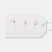 Dandelions secs étiquette cadeau (Devant (Horizontal))