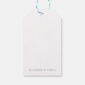 Dandelions secs étiquette cadeau (Dos)