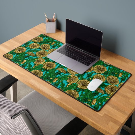 Dandelions sur turquoise (Bureau 2)