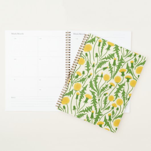 Dandelions, vert, jaune et blanc (Devant avec enveloppe)