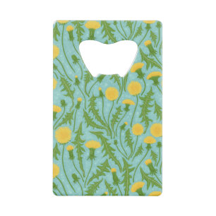 Dandelions, vert, jaune et bleu