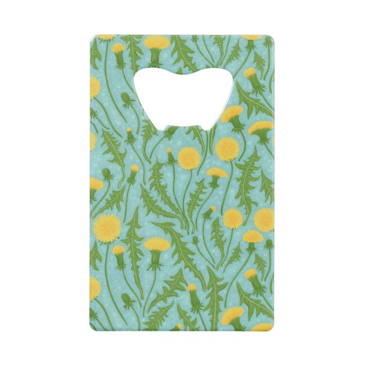 Dandelions, vert, jaune et bleu (Devant)