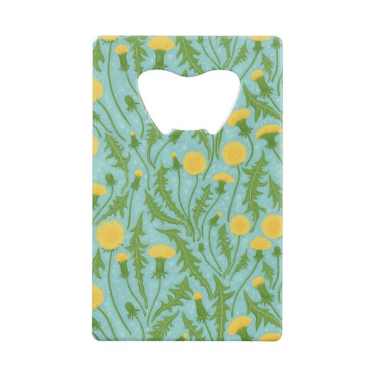 Dandelions, vert, jaune et bleu (Dos)