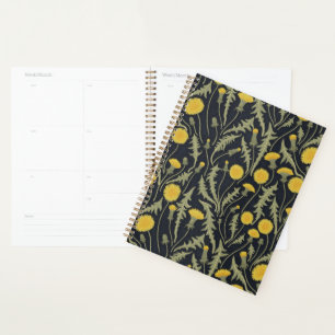 Dandelions, vert, jaune et noir