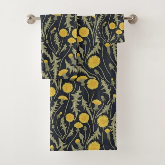 Dandelions, vert, jaune et noir (En situation)
