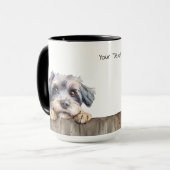 Dandie Dinmont Terrier Chien Mug (Devant gauche)