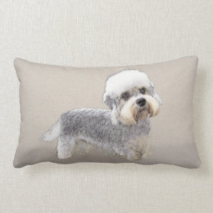 Dandie Dinmont Terrier Painting Original Dog Art Kussen