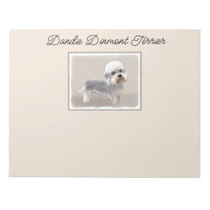 Dandie Dinmont Terrier Painting Original Dog Art Notitieblok